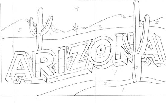 az postcard