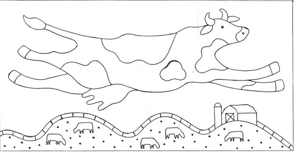 leaping cow